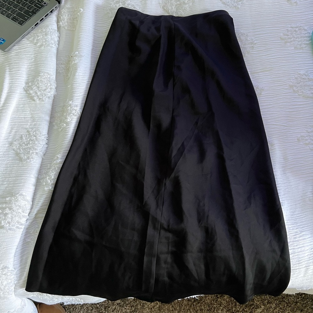 Black midi skirt
